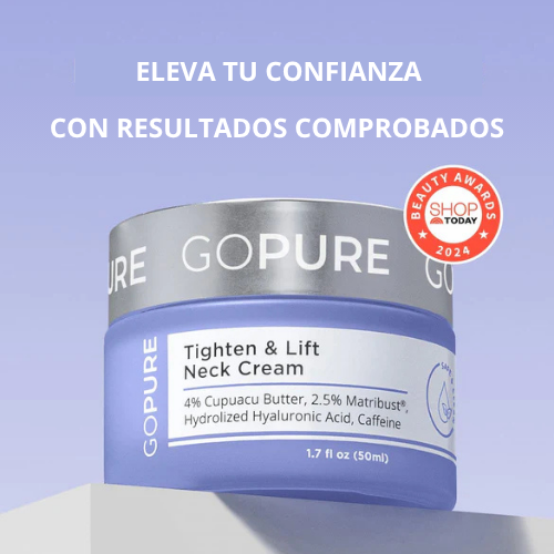 Crema Antiedad GoPure para Cuello y Escote